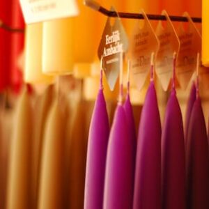 Gekleurde dinerkaarsen - eenkleurig (per set)