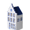 Heinen Delfts Blauw Waxinelichthouder Huisje - Trapgevel - 13 cm