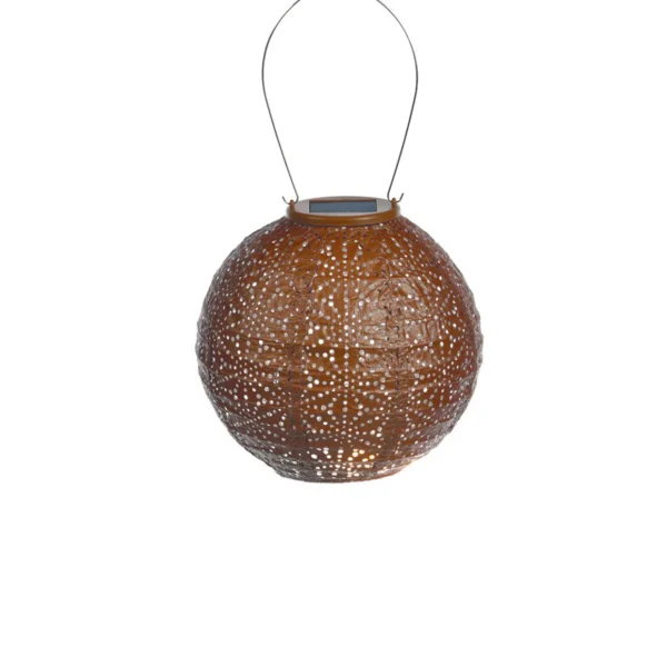 Lumiz Solar Lampion Round 20 Sashiko Copper