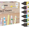 Kreul Decoratiepen met bijenwas – set van 6 Bee Happy - Afbeelding 4