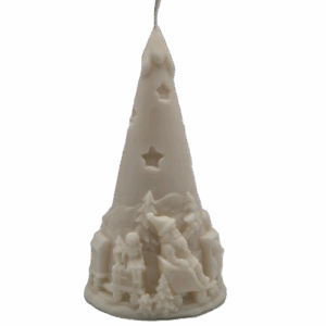 Kaars Kerstboom met Kersttreintje