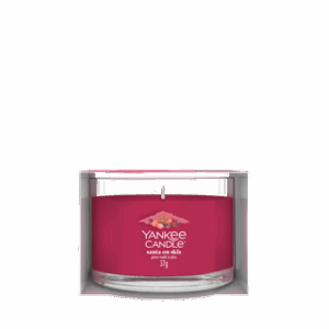 YC Santa on Skis Filled Votive