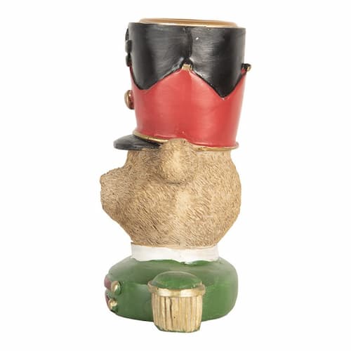 kaarshouder-beer-9x6x10-cm-bruin-kunststof