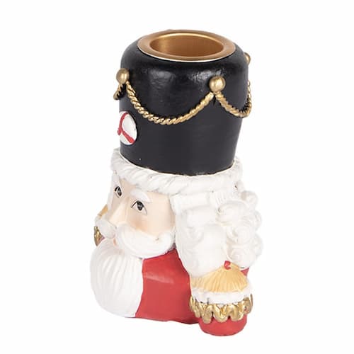 Kandelaar Notenkraker 8x6x9 cm Rood