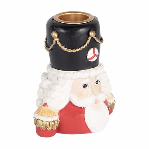 Kandelaar Notenkraker 8x6x9 cm Rood