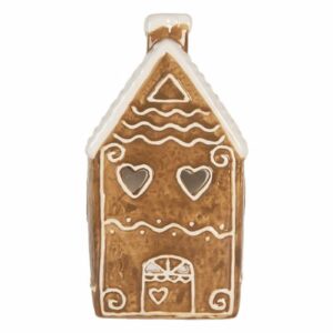 Peperkoekhuisje waxinelichthouder keramiek (11x9x21 cm) #1