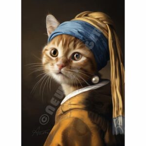 Postkaart Meisje met de Parel New Pearl girl Poppy