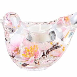 Gilde Handwerk Tealight candle holder Bird „Bird Hanamy“ 01