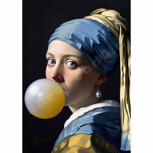 New Pearl Girl 012 postkaart