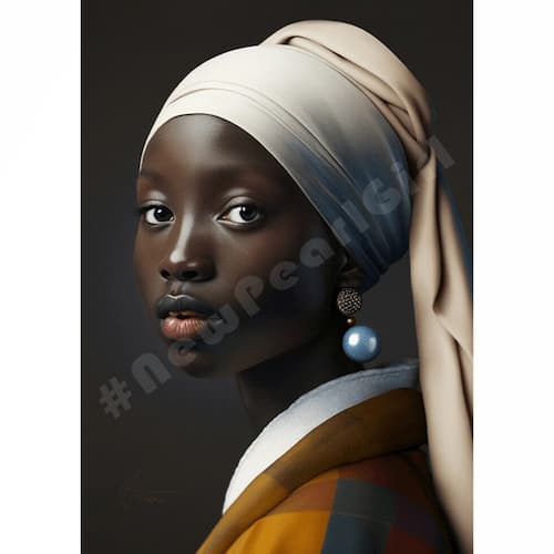 New Pearl Girl 003 Alicia Postkaart