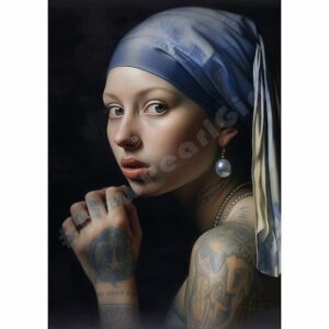 New Pearl Girl 008 Tessa Postkaart