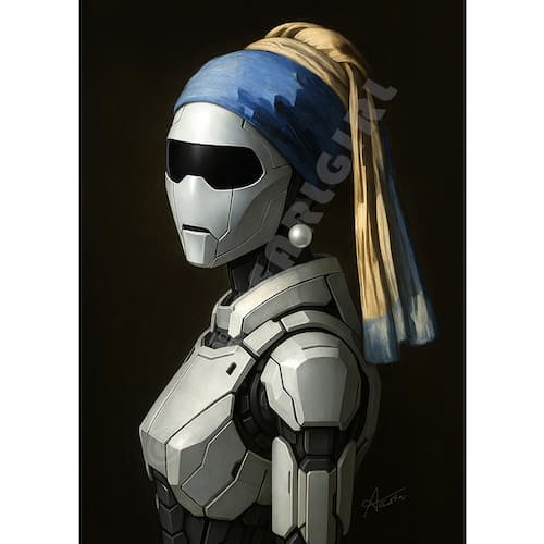 New Pearl Girl 035 Robo Postkaart