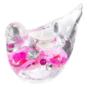 Tealight candle holder Bird „Bird Pink Orchid“