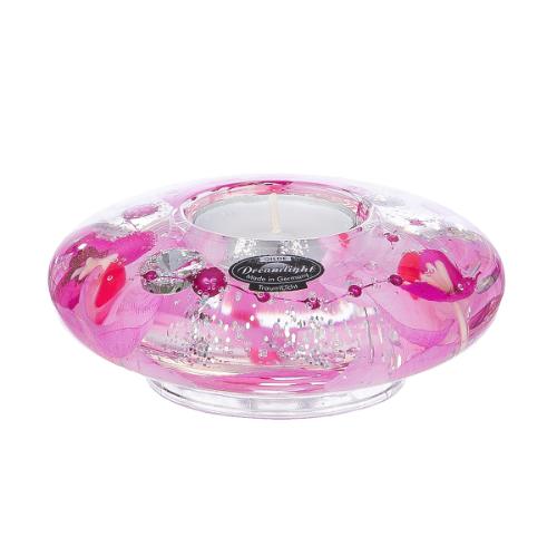 Tealight candle holder Ufo Mini „Pink Orchid“
