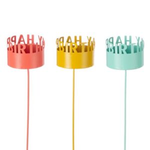 Tealight candle holder around „Happy Birthday“