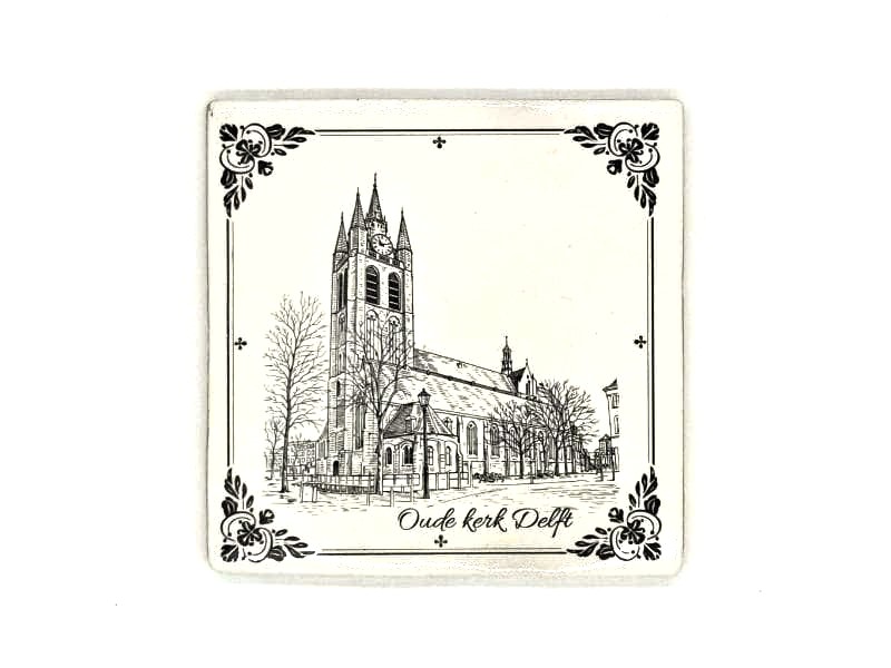 Keramiek Tegel Delft - Oude Kerk Delft