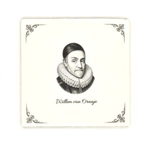 Keramiek Tegel Delft - Portret Willem van Oranje