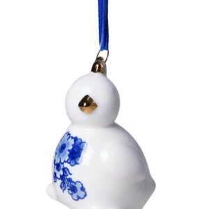 K40067 Heinen Delfts Blauw Kerstornament Kuiken