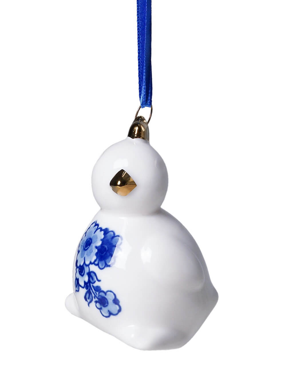 K40067 Heinen Delfts Blauw Kerstornament Kuiken