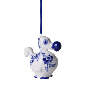 CDP400 Heinen Delfts Blauw Kerstornament Dodo