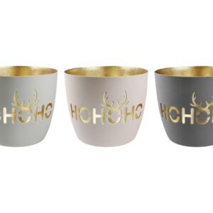 53347 Metalen Windlicht HoHoHo Kerstmis