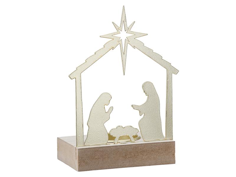 54450 Waxinelichthouder Kerststal Kribbe