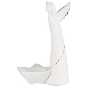 64220 Waxinelichthouder Engel Winter Dreams