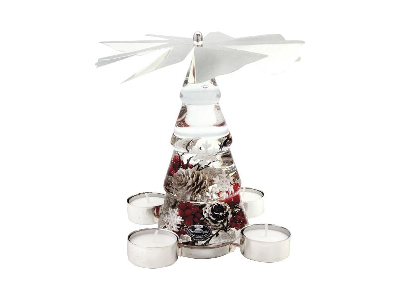72603 Dreamlight Waxinelichthouder Kerstpiramide Winter Berries