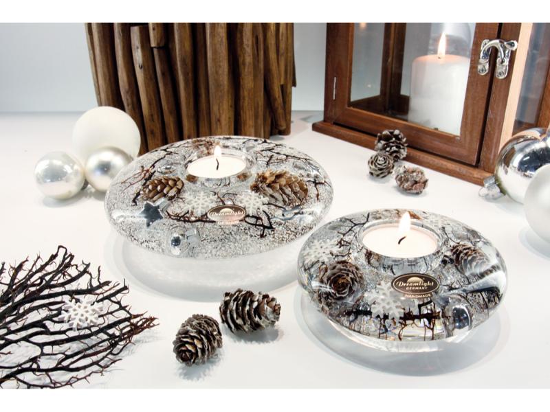 Waxinelichthouder Ufo Mini Winter Story