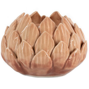 as3251 Waxinelichthouder Keramiek Floral Sandstone