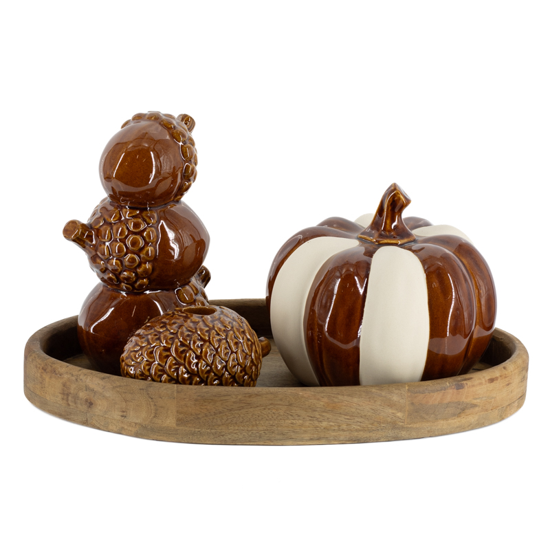 as9724 Decoratie Wintercone L Bruin