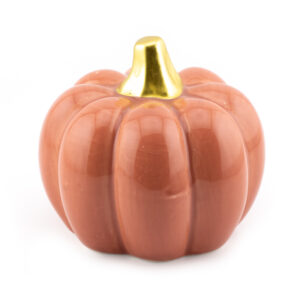 as9887 Decoratie Aardewerk Pompoen 7cm Burgundy