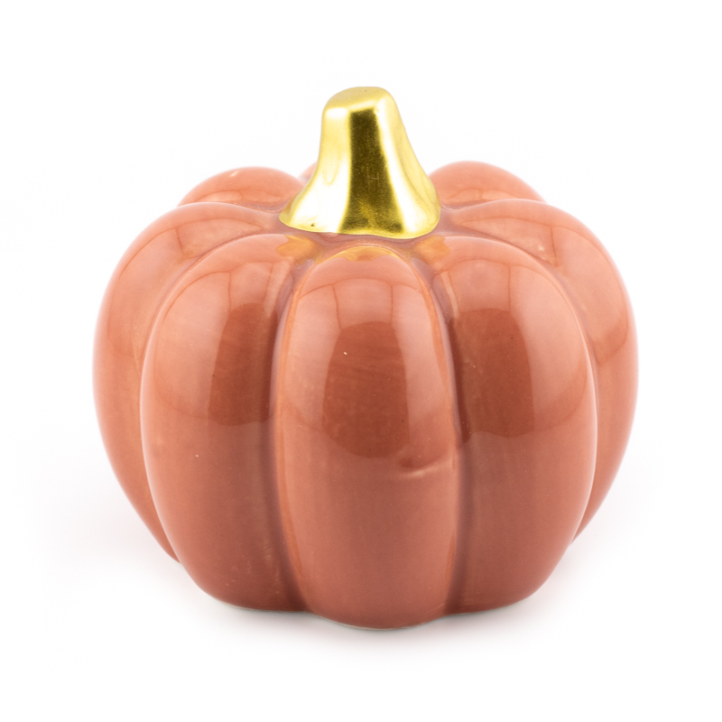 as9887 Decoratie Aardewerk Pompoen 7cm Burgundy