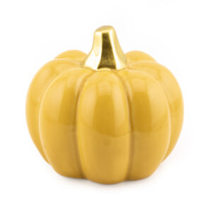 as9888 Decoratie Aardewerk Pompoen 7cm Mosterd