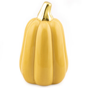 as9891 Decoratie Aardewerk Pompoen 10,5cm Mosterd