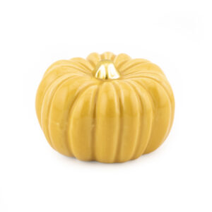 as9894 Decoratie Aardewerk Pompoen 6cm Mosterd
