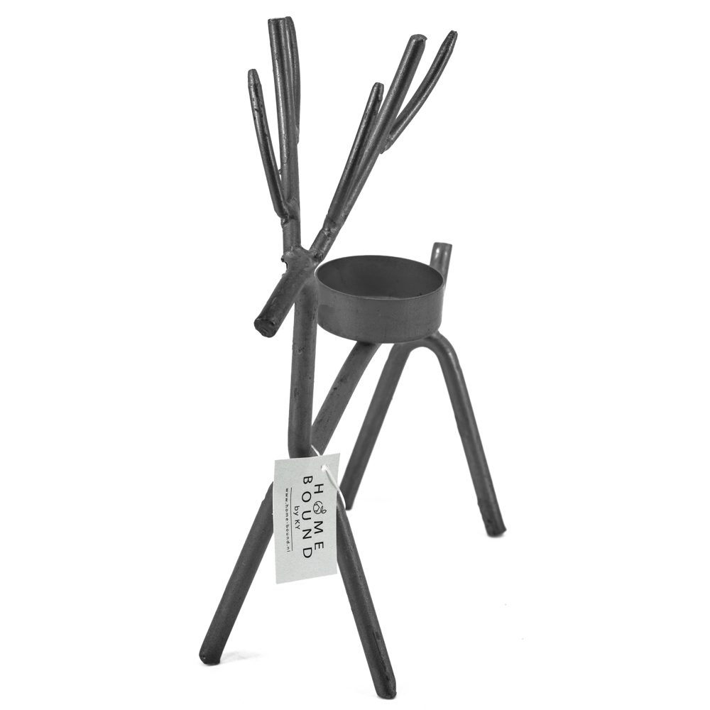 hb5198 Waxinelichthouder Hert 22 cm.