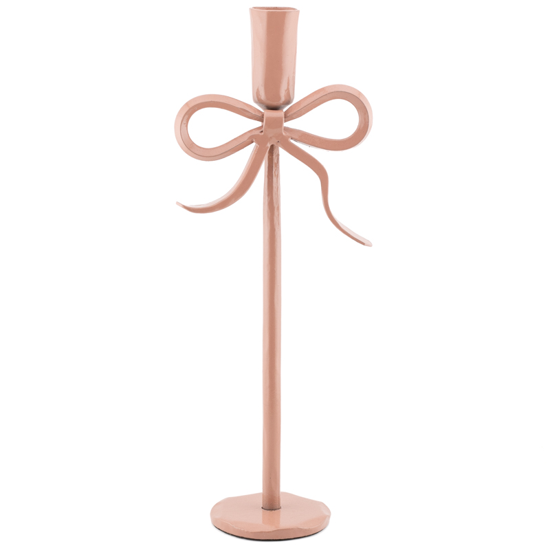 hb6893 Kandelaar Bow 30cm Roze