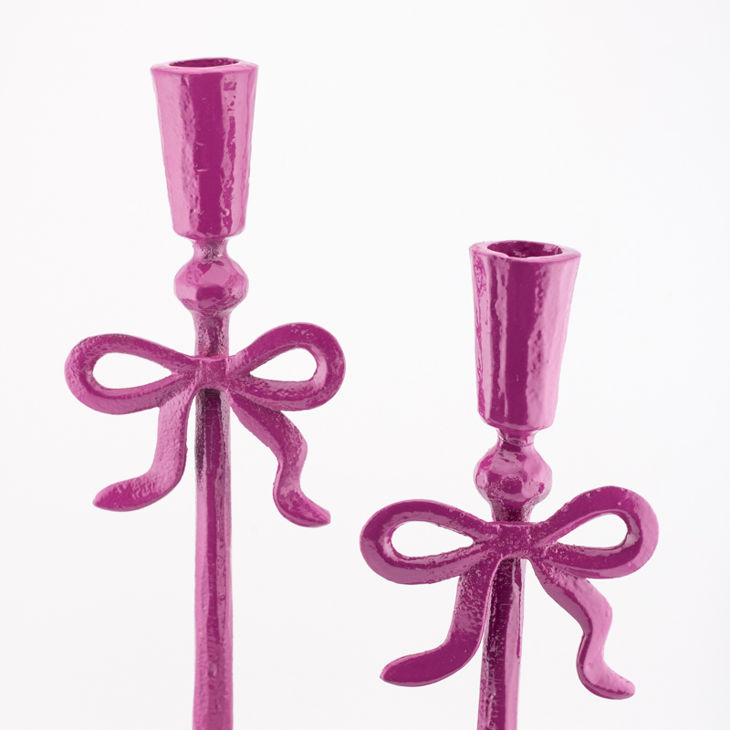 hb6898 Kandelaar Strikje 30cm Fuchsia